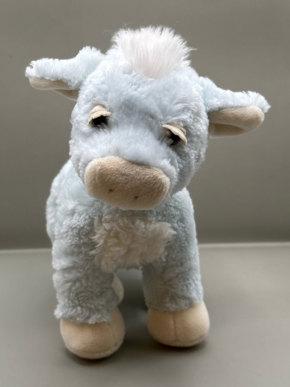 Baby Gund SweetFeet Baby Blue Cow Plush Stuffed Animal READ